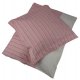 Juniorbddset 130x100 cm, Randig Babyrosa