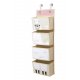 3 Sprouts Vggfrvaring med fickor (Wall Organizer), Llama