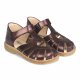 Angulus sandal med hjrta, lack/Bordeaux
