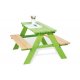 Pinolino Barntrdgrdsmbler Set (4 pers), Nicki/Grn/Obehandlad furu