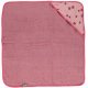 Smfolk Baby Handduk med Huva 70x70cm, Sea Pink