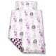 Babytrold Juniorbddset 130x100 cm, Lila Fgel