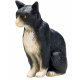 Mojo Kat Sittande, Svart/Vit